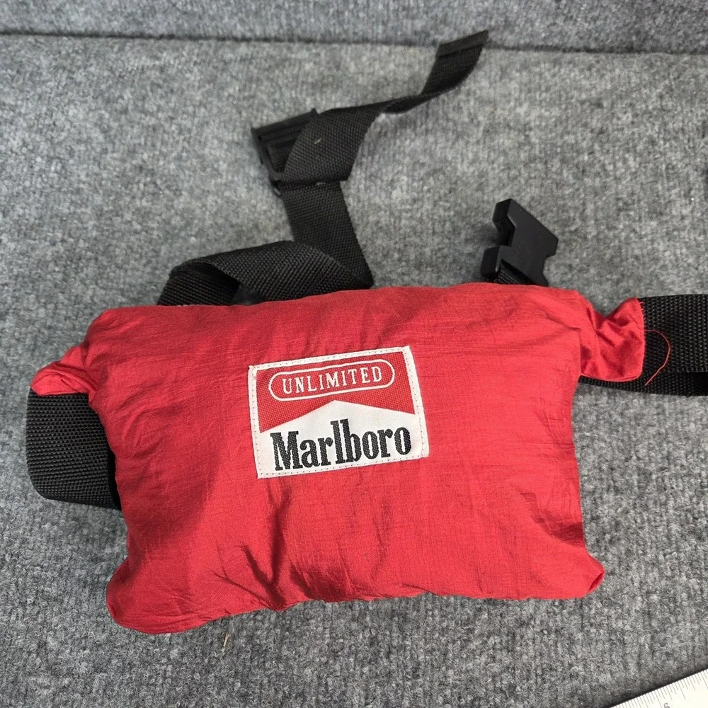 Vintage Marlboro Jacket Mens XXL Unlimited Windbreaker Packable 1/2 Zip Anorak